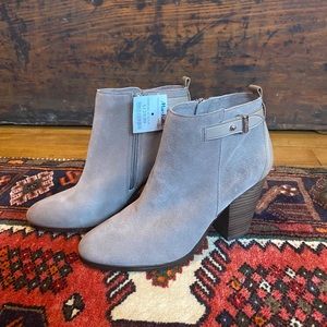 COACH suede & leather booties